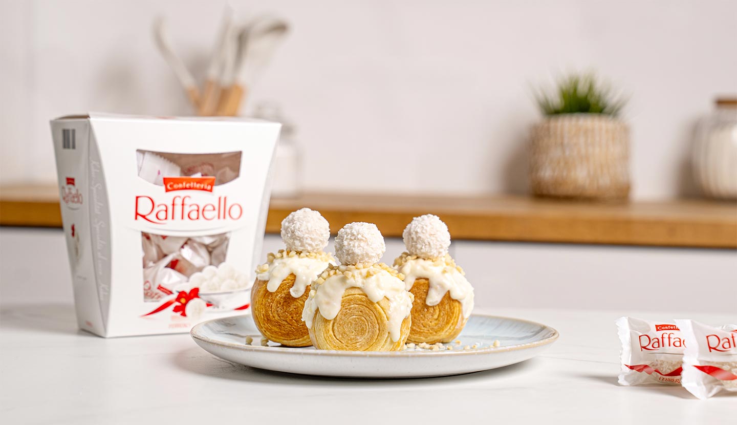 Mini-Kokos-Croissant Rolls mit Raffaello