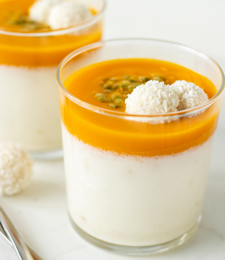 Raffaello Panna Cotta im Glas