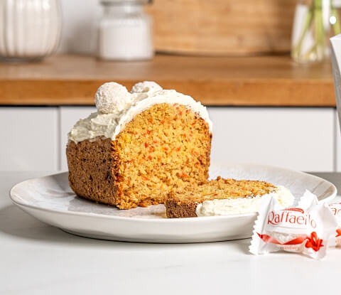 Kokos-Karotten-Kuchen mit Raffaello