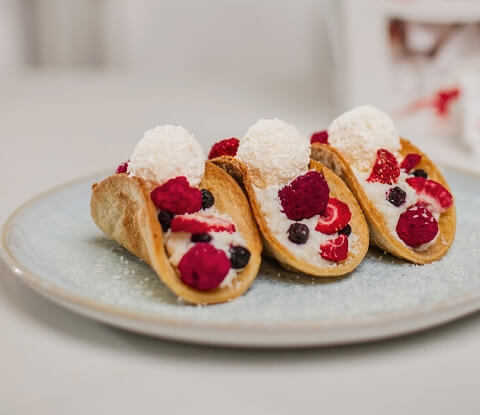 Mini-Kokos-Tacos mit Raffaello