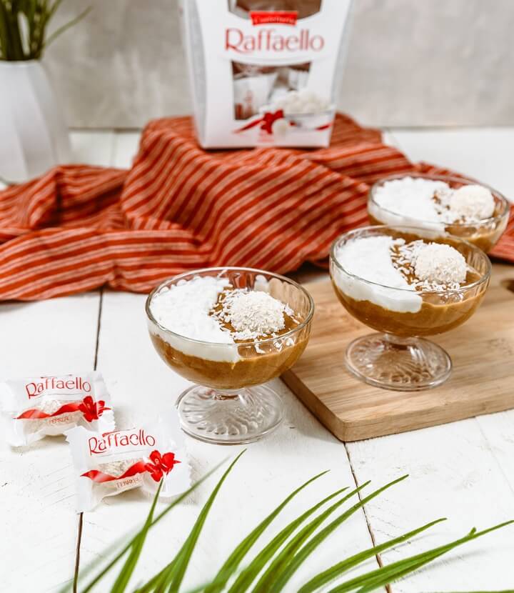 Kokos-Kürbis-Mousse mit Raffaello