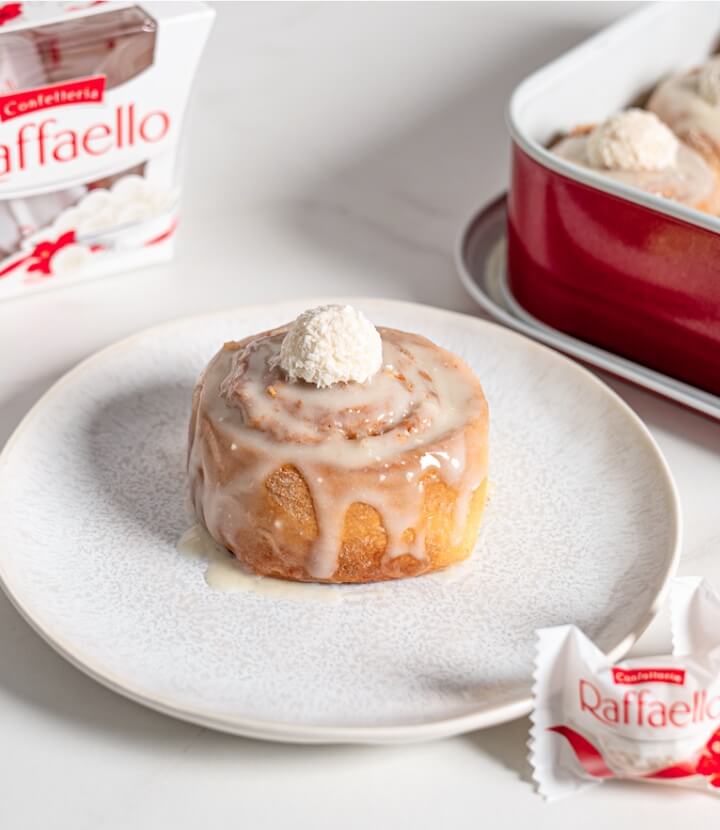 Kokos-Mandel-Schnecken mit Raffaello
