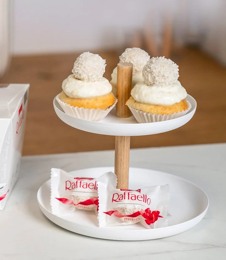 Mini-Kokos-Cupcakes mit Raffaello