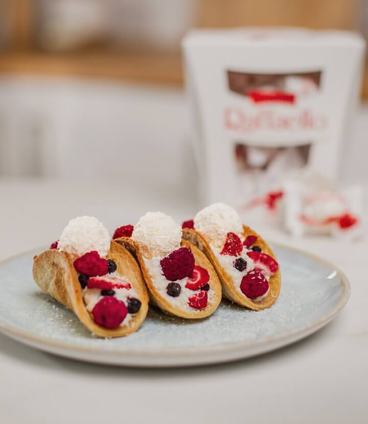 Mini-Kokos-Tacos mit Raffaello